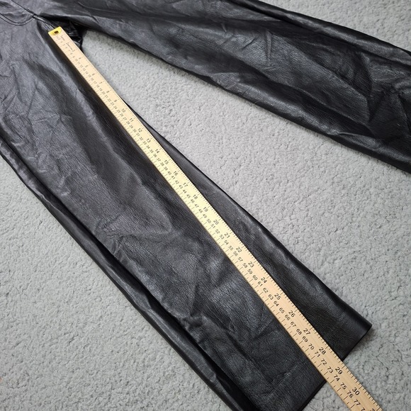 WILFRED Melina Pant High Waisted Black Vegan Leather Pants Sz 6 Aritzia - Picture 6 of 10